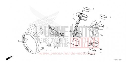 WINDLAUF, VORNE CBF125NAR de 2024